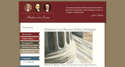 Desktop Screenshot of madisonlawreview.com
